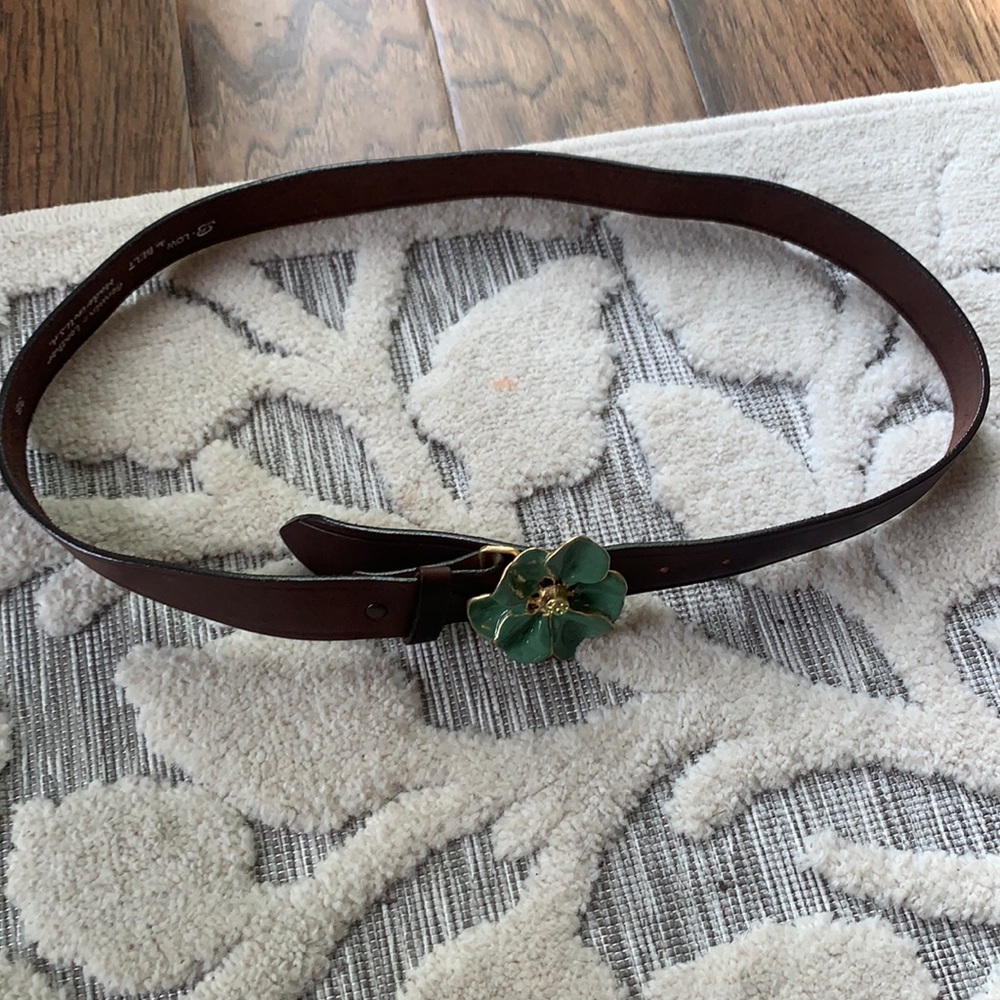 B- low the belt leniency leather belt size 38 (new)